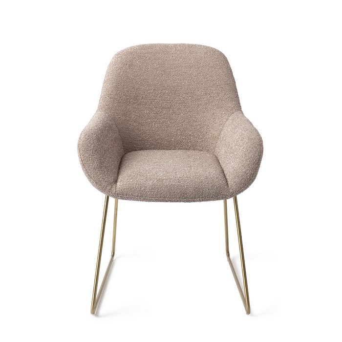 Kushi eetkamerstoel Slide Gold - Stone Haze