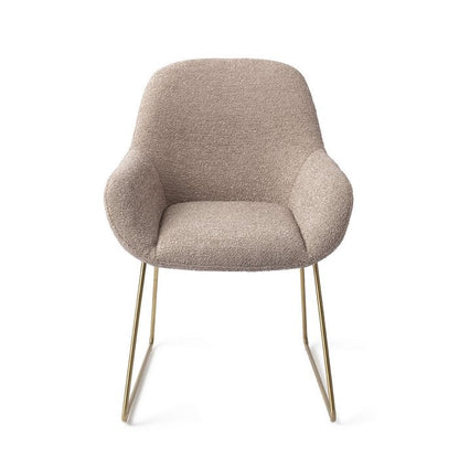 Kushi eetkamerstoel Slide Gold - Stone Haze