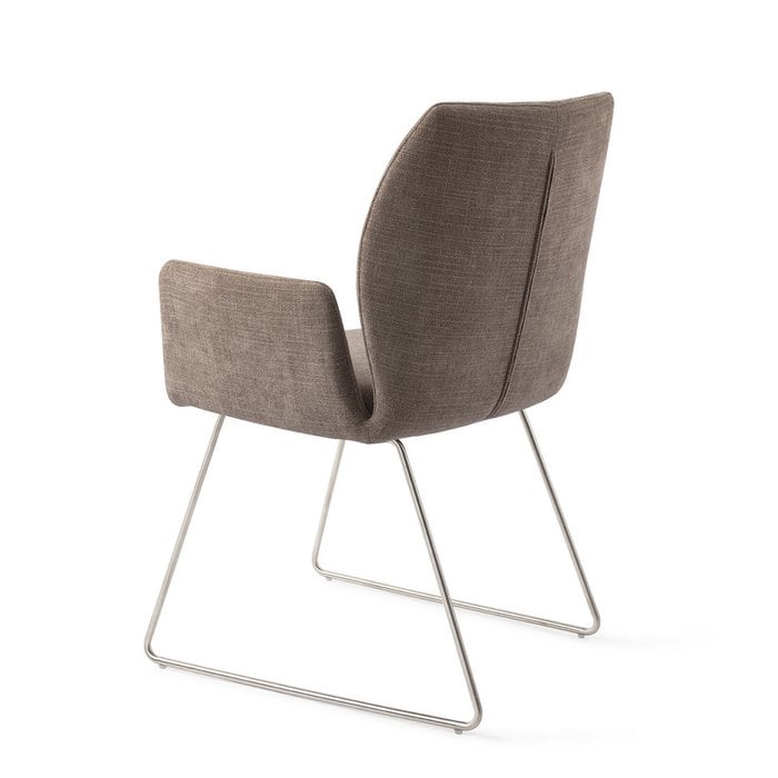 Misaki eetkamerstoel Slide Steel - Mocha Mist