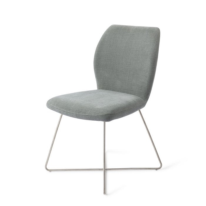Ikata eetkamerstoel Cross Steel - Breezy Blue