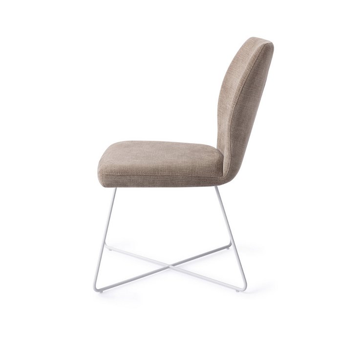 Ikata eetkamerstoel Cross White - Mocha Mist