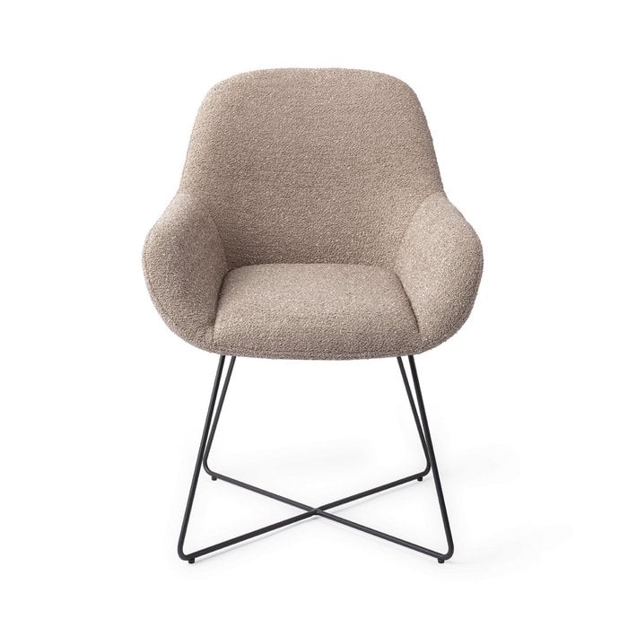 Kushi eetkamerstoel Cross Black - Stone Haze