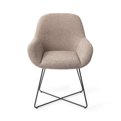 Kushi eetkamerstoel Cross Black - Stone Haze