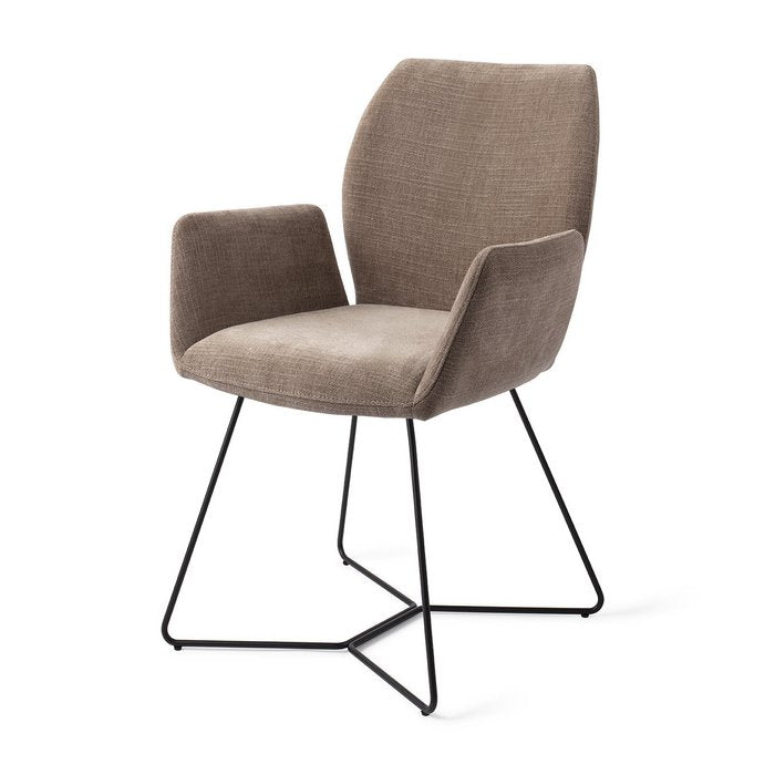 Misaki eetkamerstoel Beehive Black - Mocha Mist