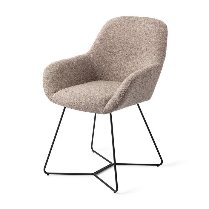 Kushi eetkamerstoel Beehive Black - Stone Haze