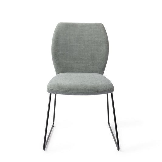 Ikata eetkamerstoel Slide Black - Breezy Blue