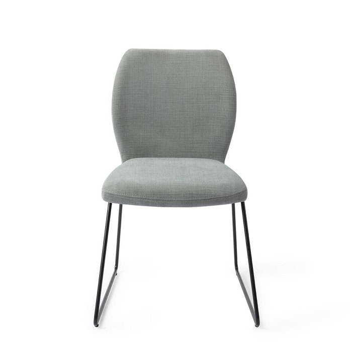 Ikata eetkamerstoel Slide Black - Breezy Blue