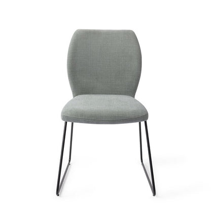 Ikata eetkamerstoel Slide Black - Breezy Blue