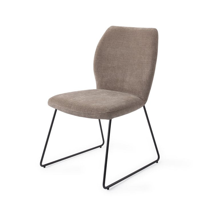 Ikata eetkamerstoel Slide Black - Mocha Mist