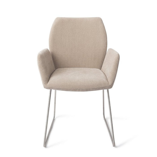 Misaki eetkamerstoel Slide Steel - Sand Strand