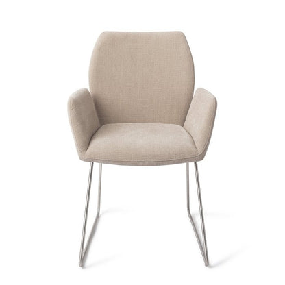 Misaki eetkamerstoel Slide Steel - Sand Strand