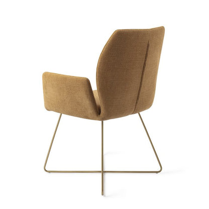 Misaki eetkamerstoel Cross Gold - Honey Harvest