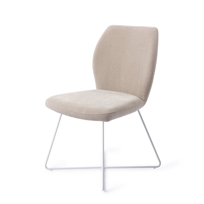 Ikata eetkamerstoel Cross White - Sand Strand