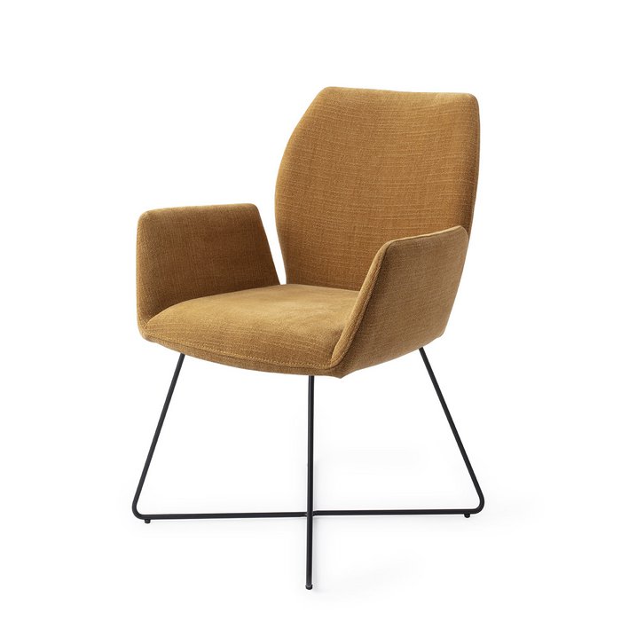 Misaki eetkamerstoel Cross Black - Honey Harvest