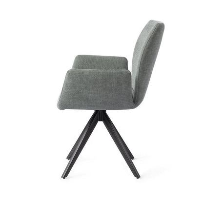 Misaki eetkamerstoel Turn Black - Breezy Blue