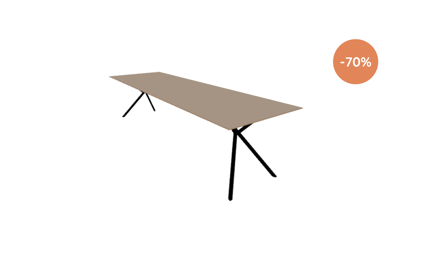 Eettafel Levi / 280x90 cm / Arpa Fenix Castoro Ottowa
