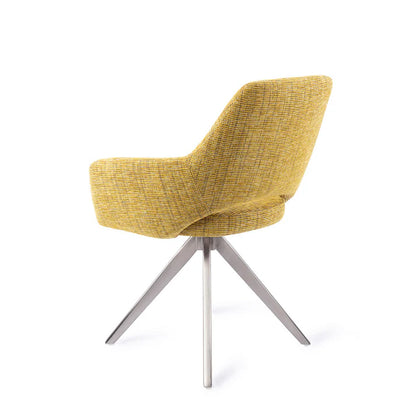 Yanai eetkamerstoel Turn Steel - Lemon Lines