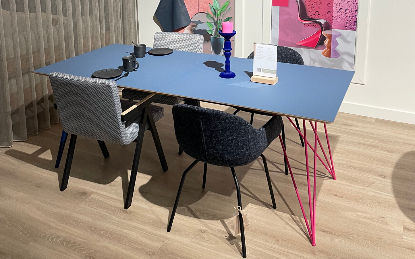 Eettafel Levi / 200x90cm / Arpa Fenix Azzuro Naxos