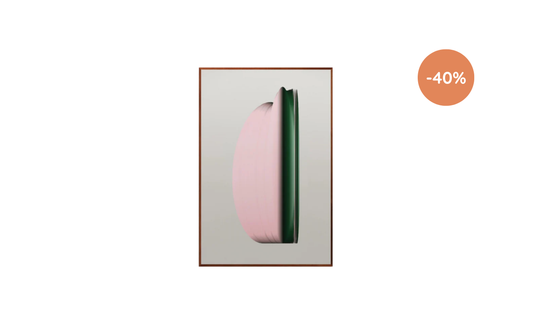 Wanddecoratie Clouds #1 Frame BL Brown 60 x 80 cm