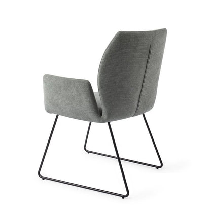 Misaki eetkamerstoel Slide Black - Breezy Blue