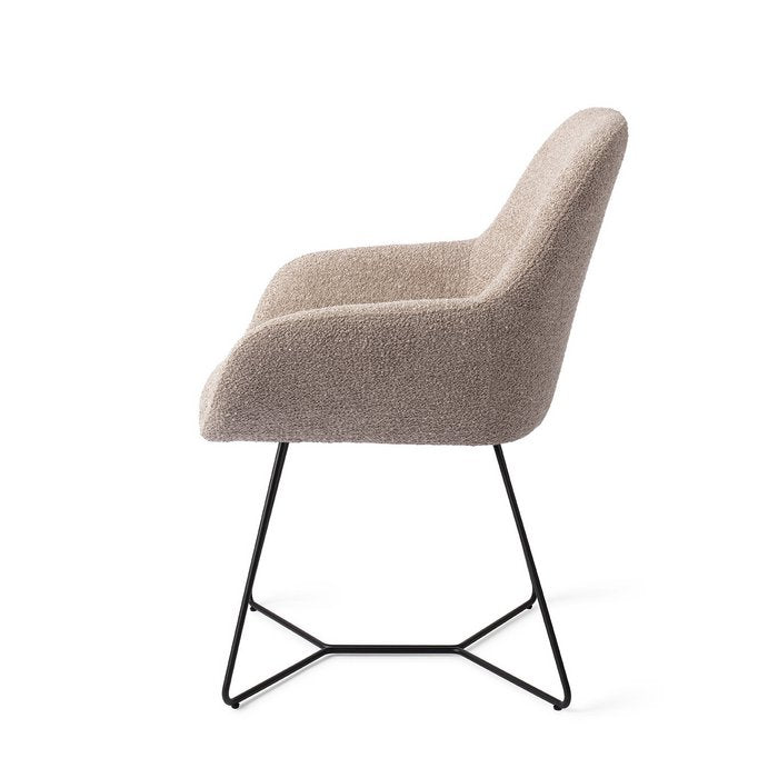 Kushi eetkamerstoel Beehive Black - Stone Haze