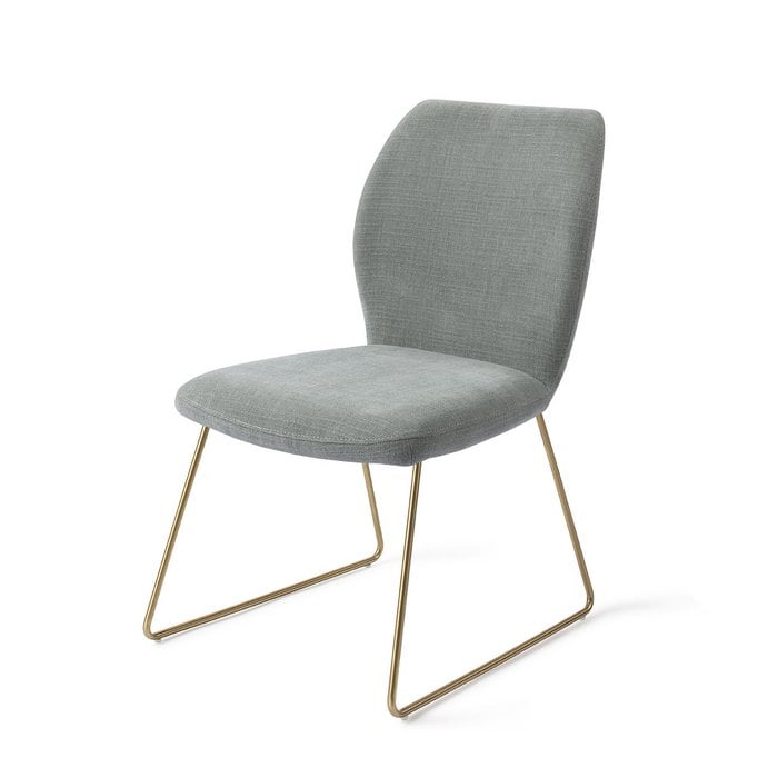 Ikata eetkamerstoel Slide Gold - Breezy Blue