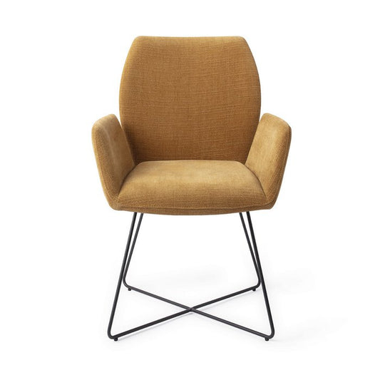 Misaki eetkamerstoel Cross Black - Honey Harvest