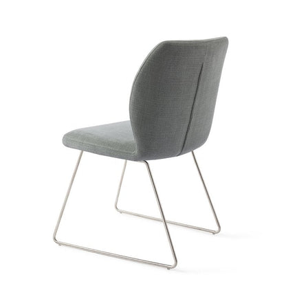 Ikata eetkamerstoel Slide Steel - Breezy Blue