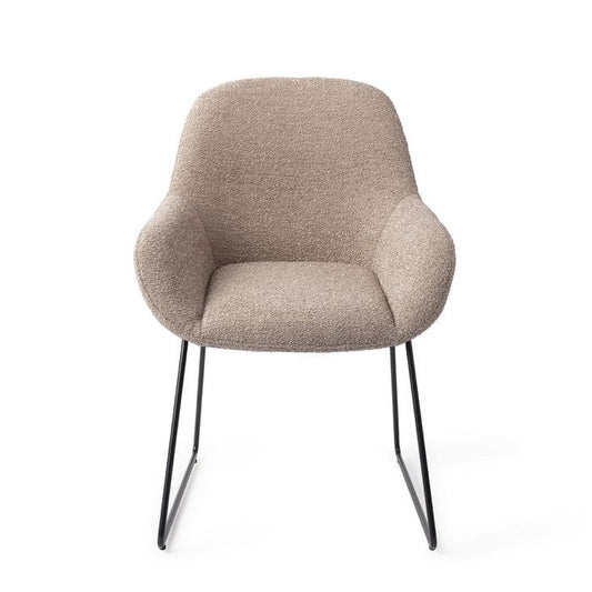 Kushi eetkamerstoel Slide Black - Stone Haze