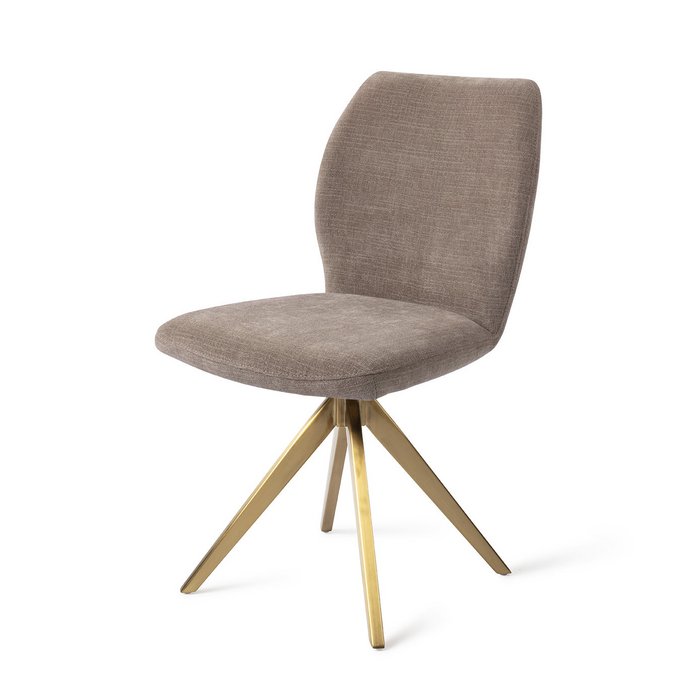 Ikata eetkamerstoel Turn Gold - Mocha Mist
