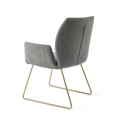 Misaki eetkamerstoel Slide Gold - Breezy Blue