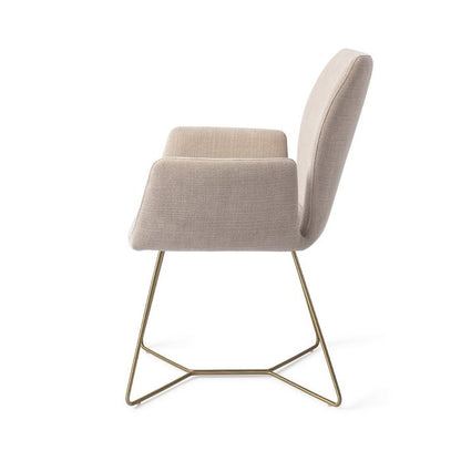 Misaki eetkamerstoel Beehive Gold - Sand Strand