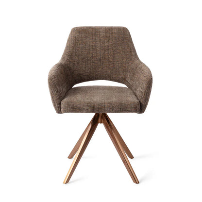 Yanai eetkamerstoel Turn Rose - Checked Chestnut