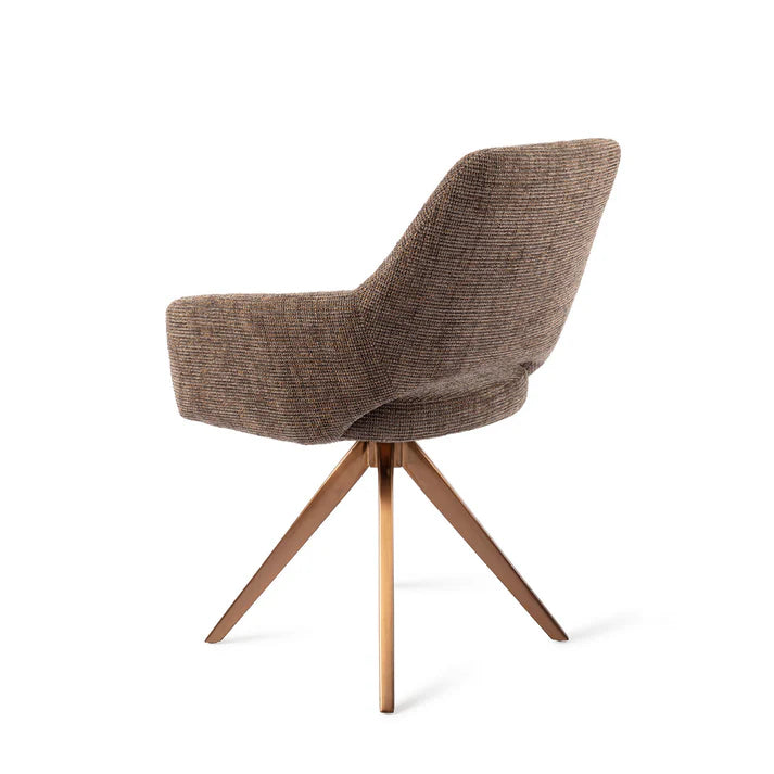 Yanai eetkamerstoel Turn Rose - Checked Chestnut