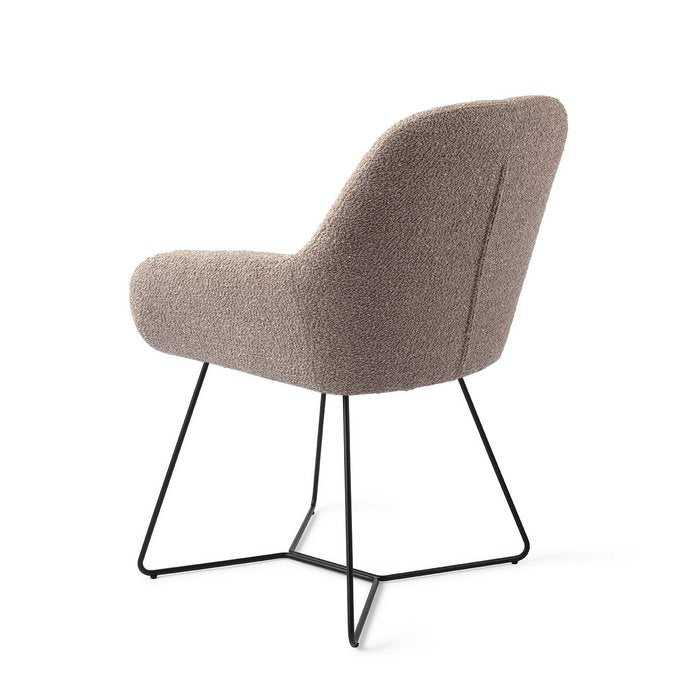 Kushi eetkamerstoel Beehive Black - Stone Haze