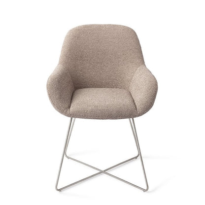 Kushi eetkamerstoel Cross Steel - Stone Haze