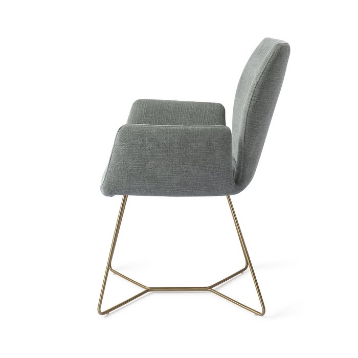 Misaki eetkamerstoel Beehive Gold - Breezy Blue