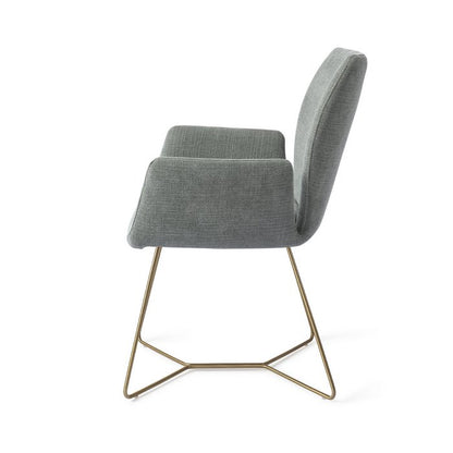 Misaki eetkamerstoel Beehive Gold - Breezy Blue