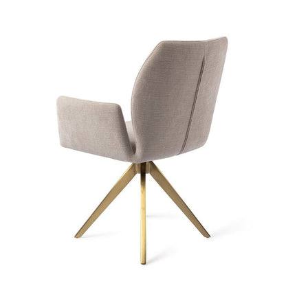 Misaki eetkamerstoel Turn Gold - Sand Strand