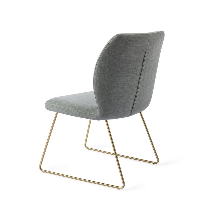 Ikata eetkamerstoel Slide Gold - Breezy Blue