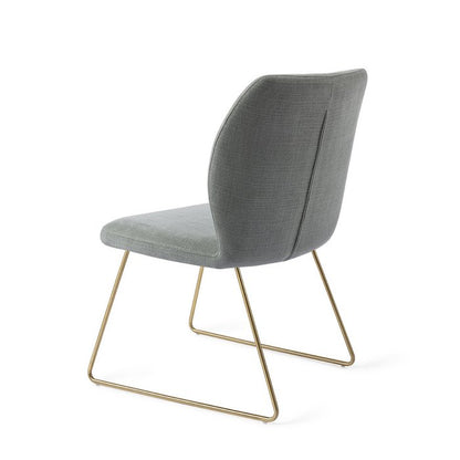 Ikata eetkamerstoel Slide Gold - Breezy Blue