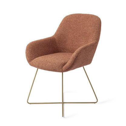 Kushi eetkamerstoel Cross Gold - Amber Autumn