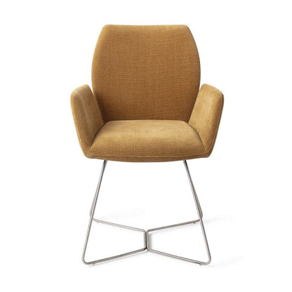 Misaki eetkamerstoel Beehive Steel - Honey harvest