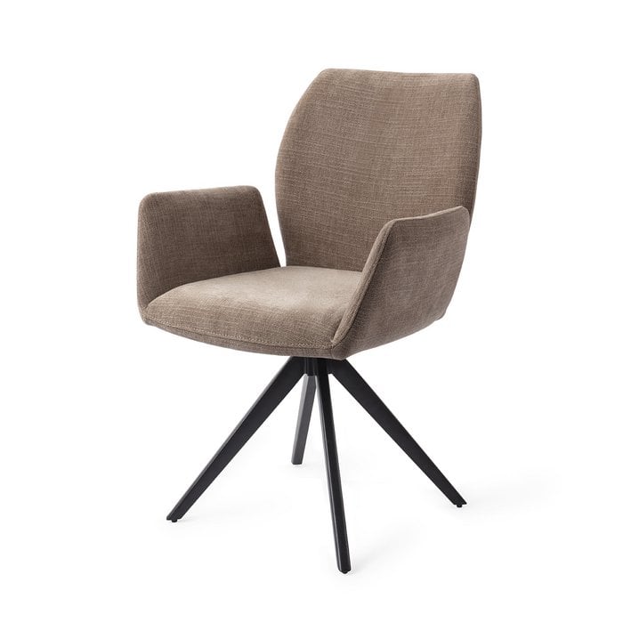 Misaki eetkamerstoel Turn Black - Mocha Mist