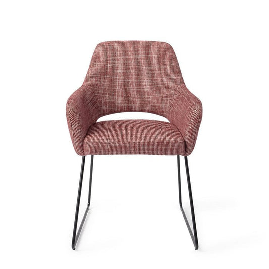 Yanai eetkamerstoel Slide Black - Berry Bars