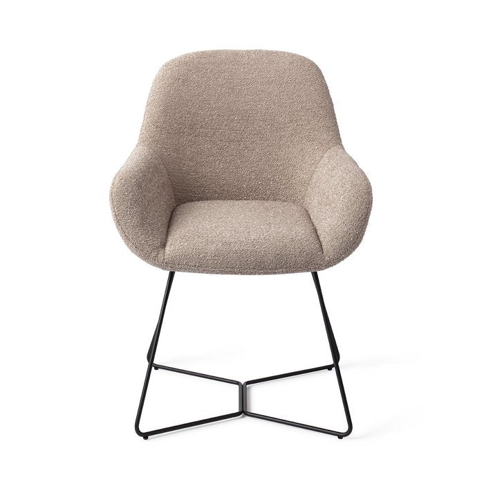 Kushi eetkamerstoel Beehive Black - Stone Haze