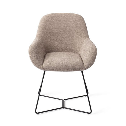 Kushi eetkamerstoel Beehive Black - Stone Haze