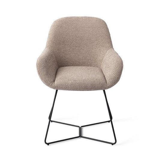 Kushi eetkamerstoel Beehive Black - Stone Haze