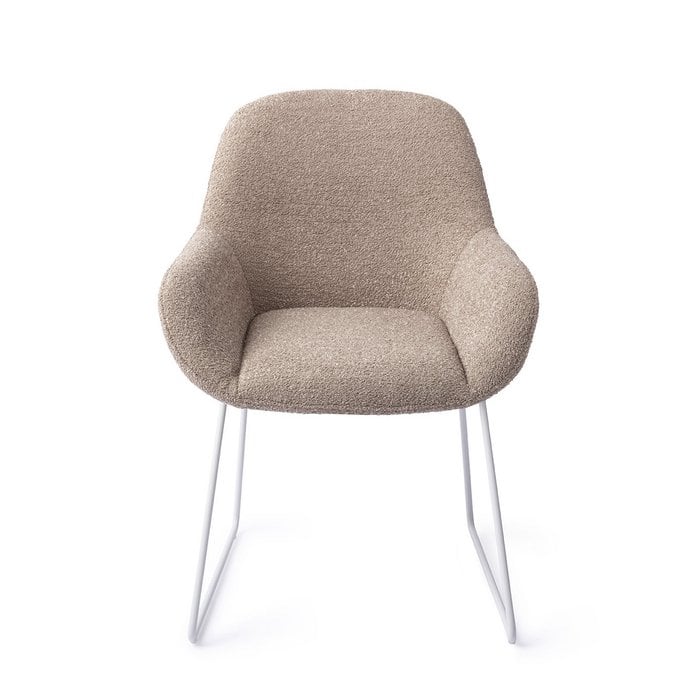 Kushi eetkamerstoel Slide White - Stone Haze