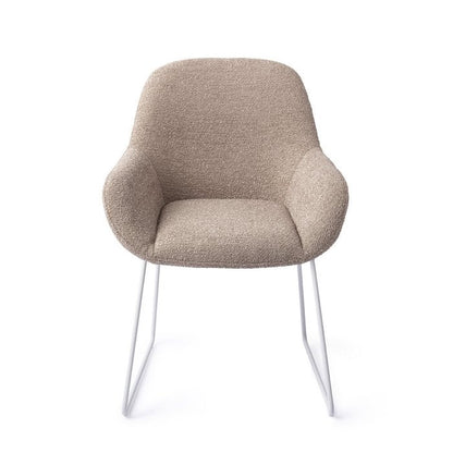 Kushi eetkamerstoel Slide White - Stone Haze